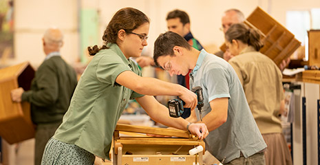 Community Playthings  works shop in action.