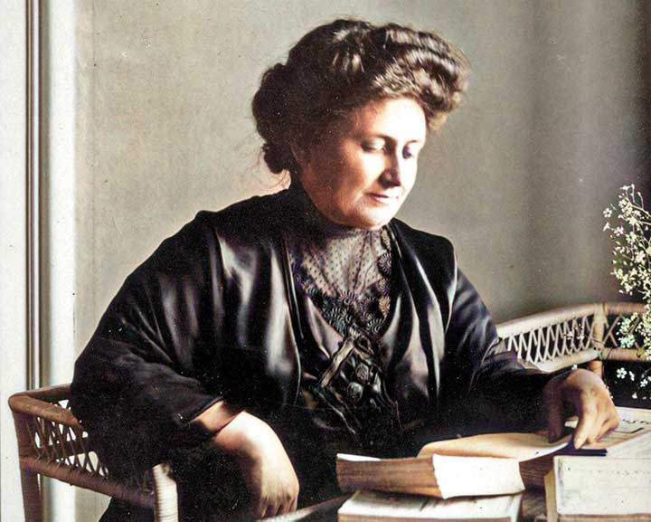 Maria Montessori 1913, koloriert