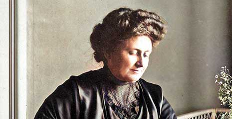 Maria Montessori 1913, colourised