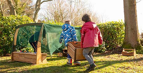 Children playing outdoors