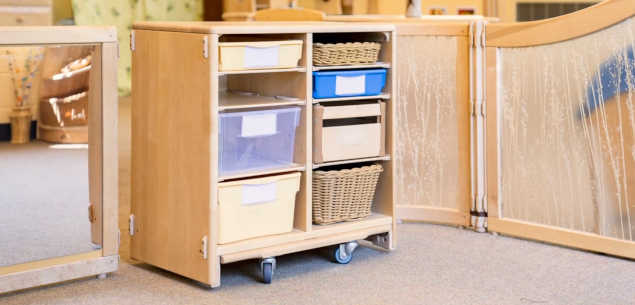 A selection of Community Playthings furniture