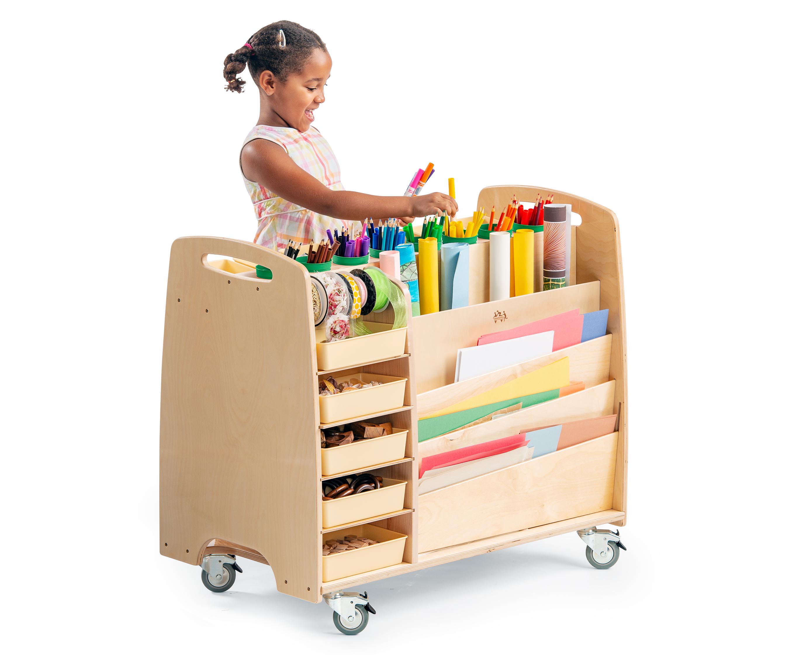 Help yourself trolley in use