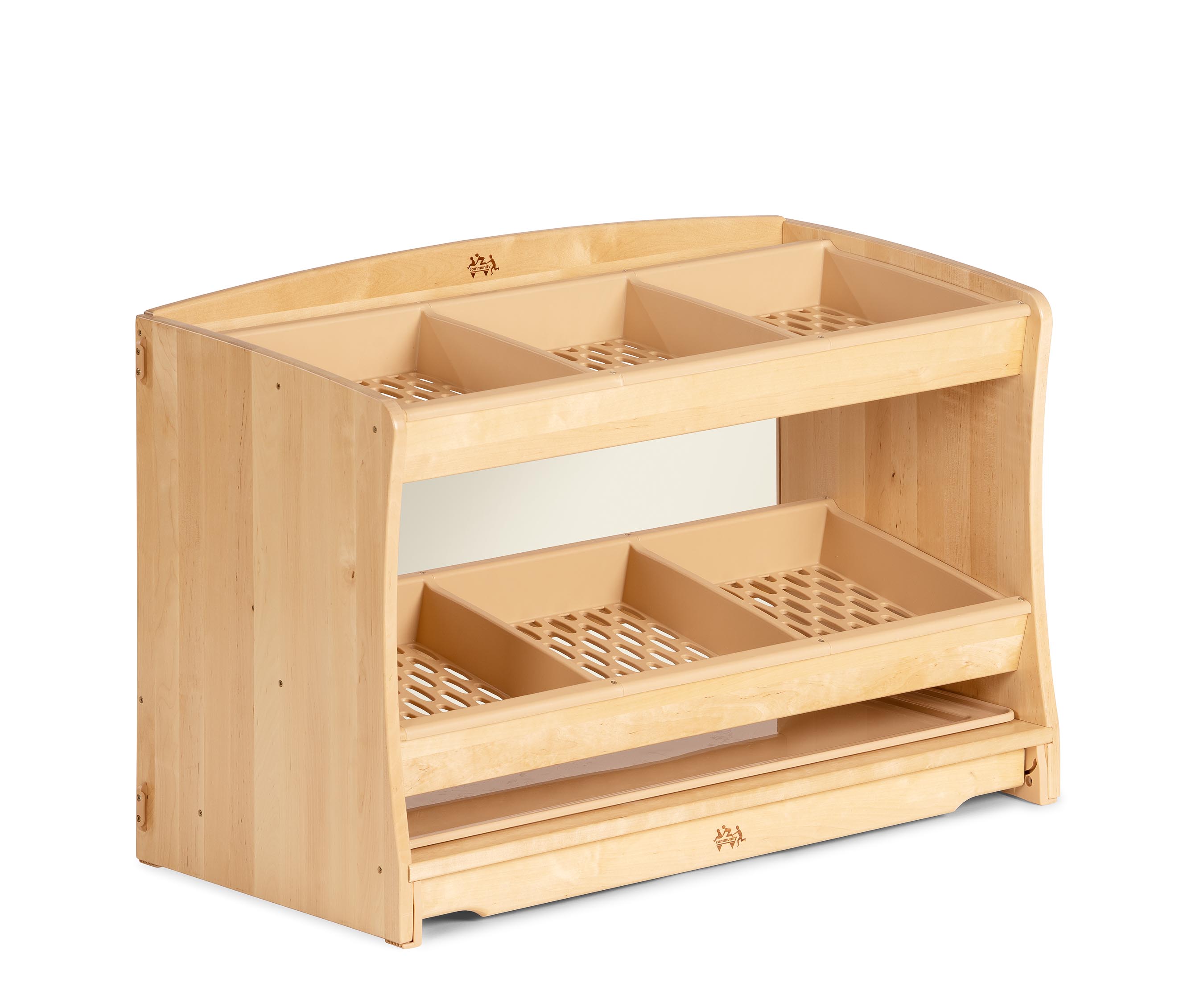 Regal für Sand- und Wasserspiel