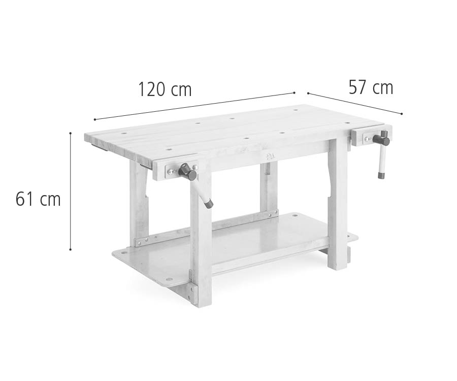 H220 Basic workbench dimensions