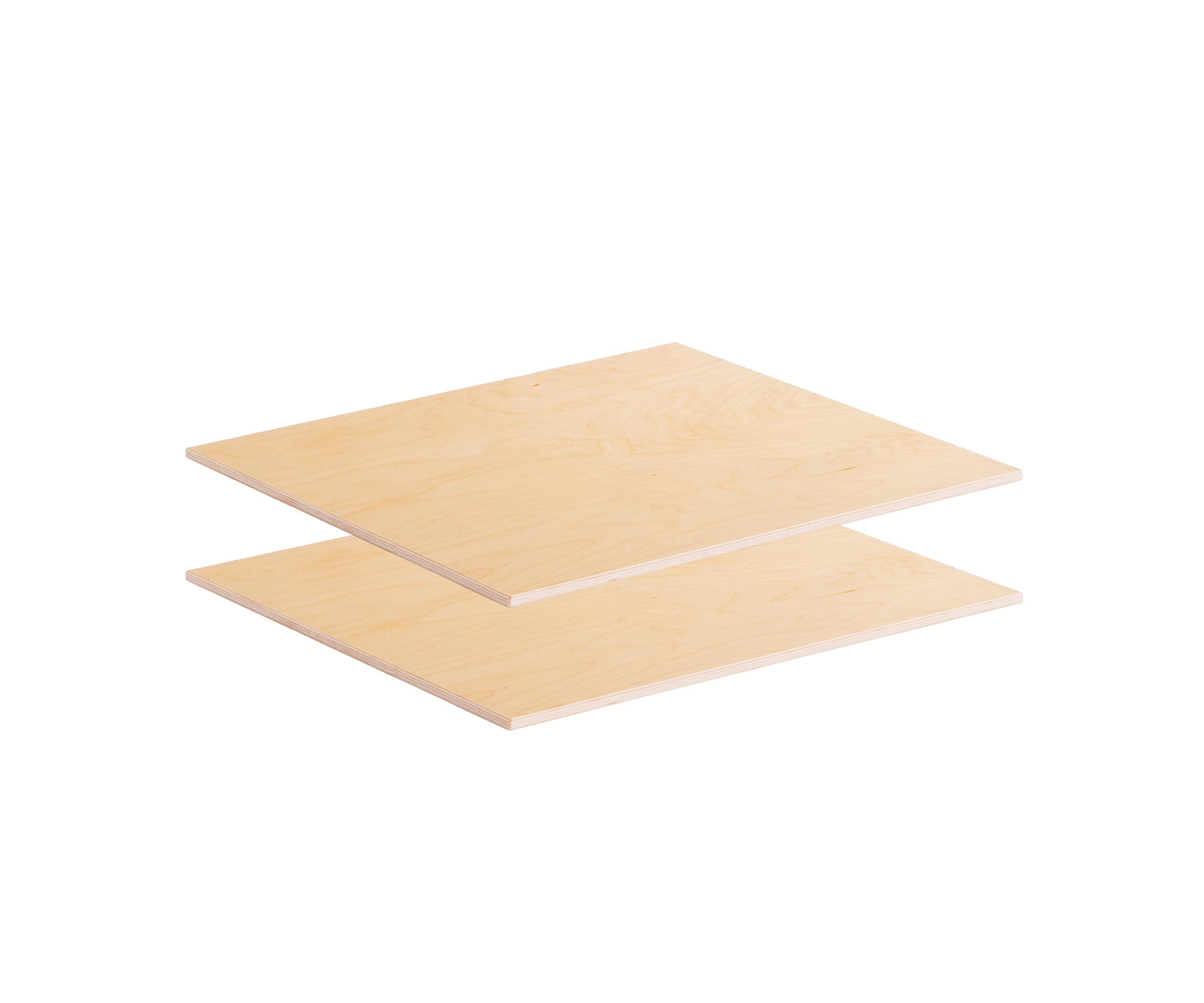 Zwei zusätzliche Einlegeböden, breit