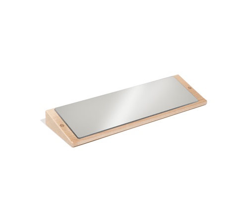 Accessory mirror to attach to the underside of a changing table shelf