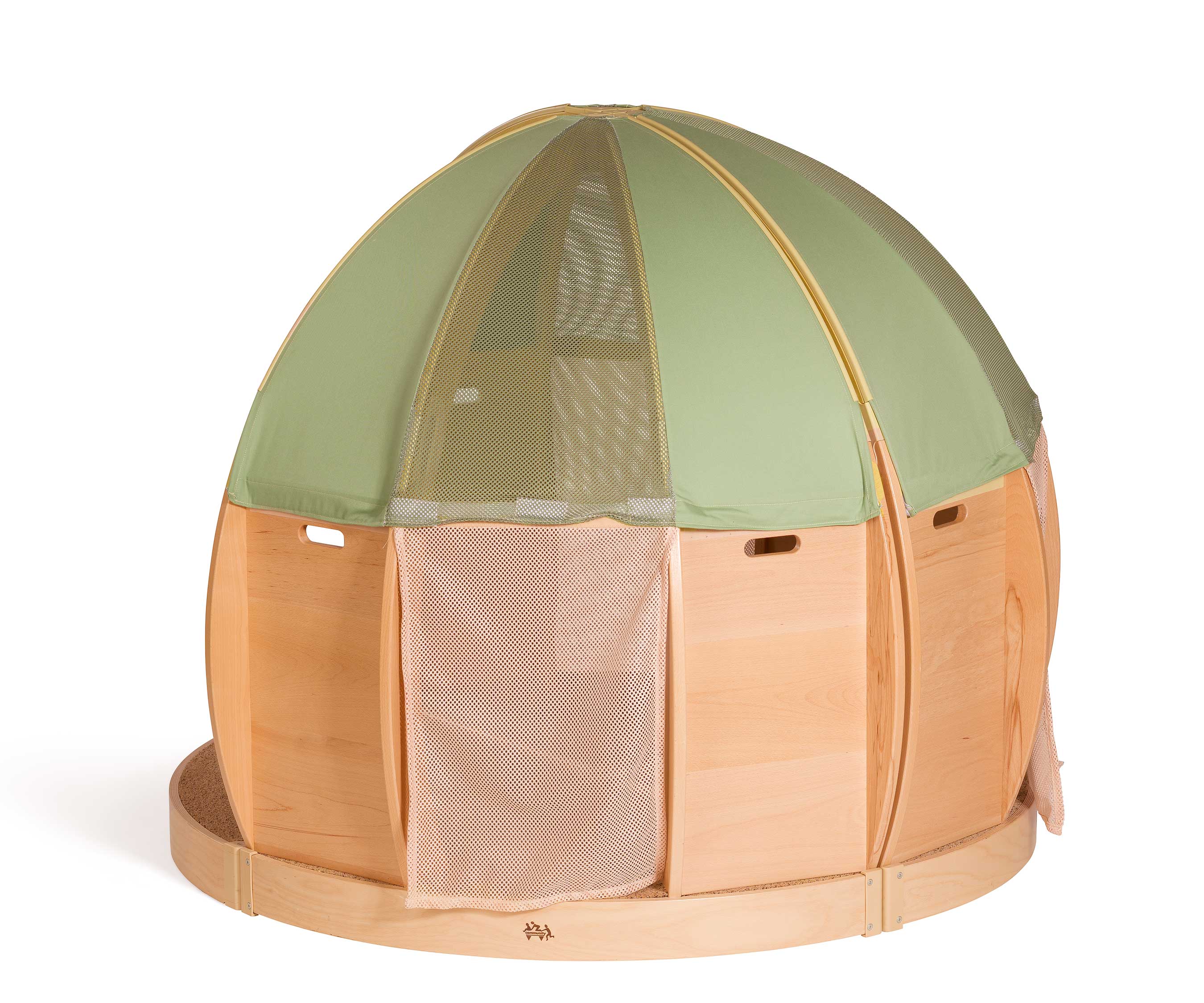 FlexiDen Cove Sage with curtain