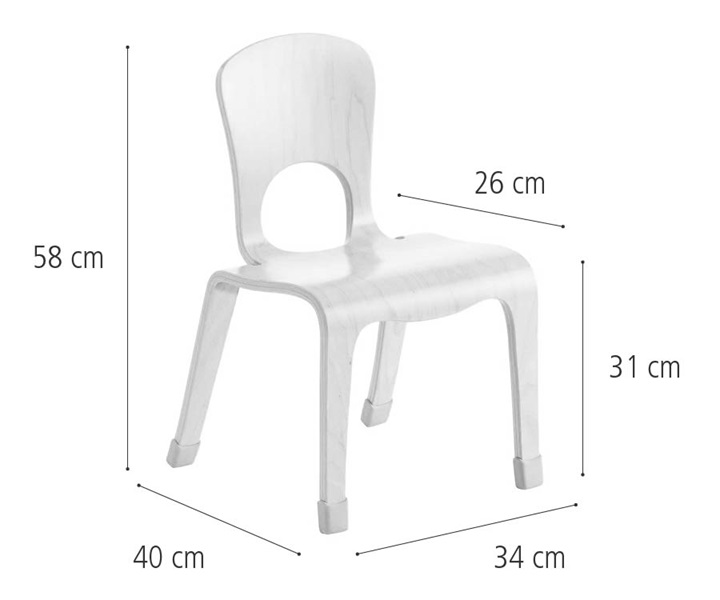 J712 31 cm Woodcrest chair dimensions
