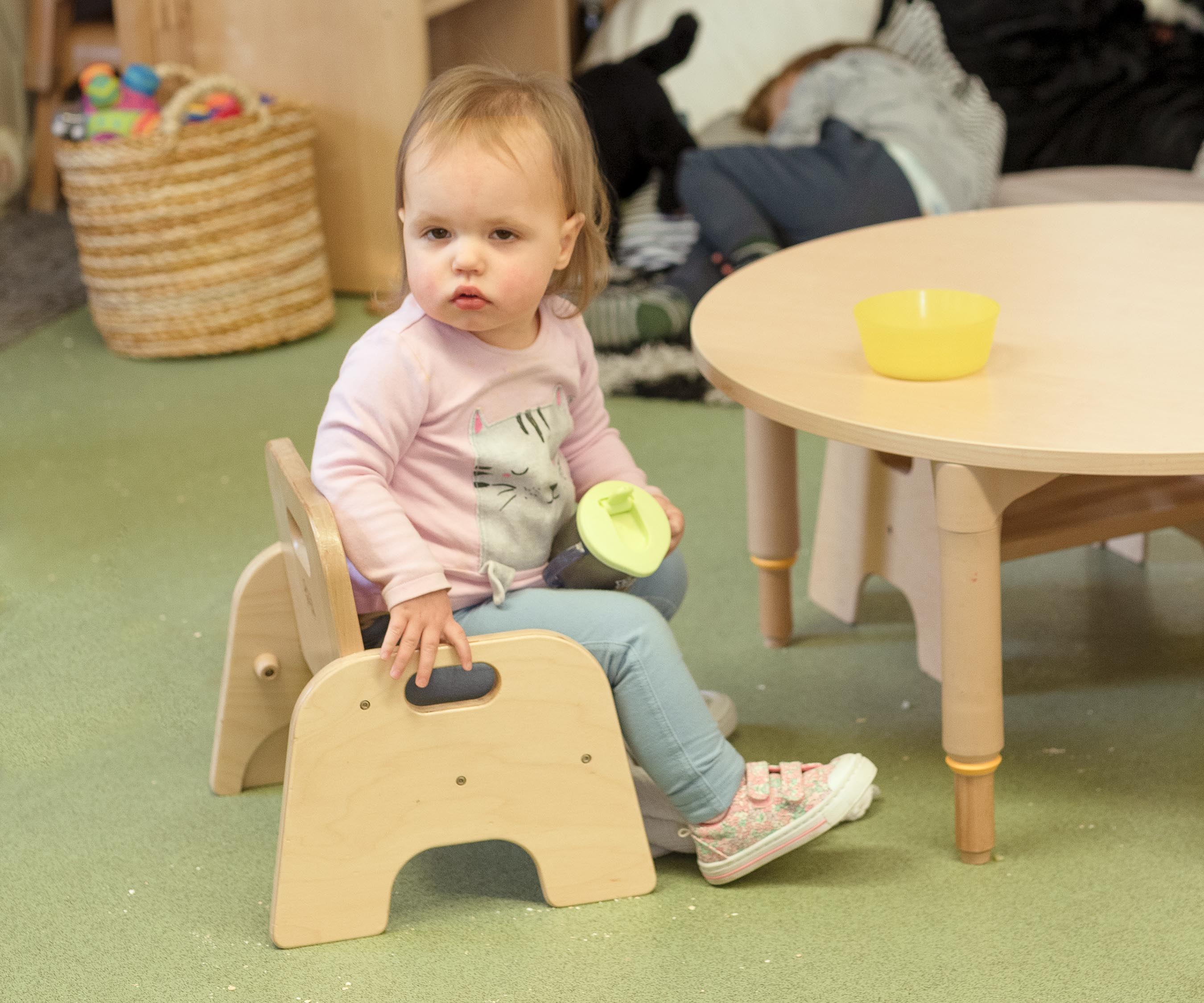 Baby on chair outlet