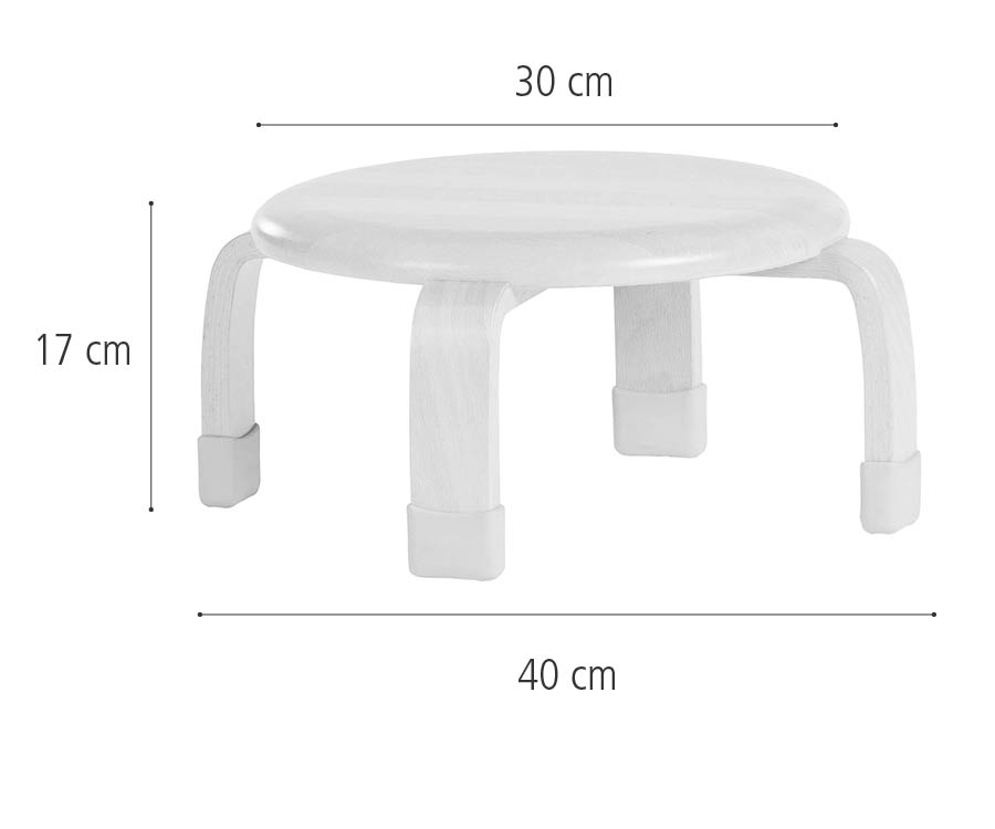 Abmessungen des 17 cm Stapelhockers J122