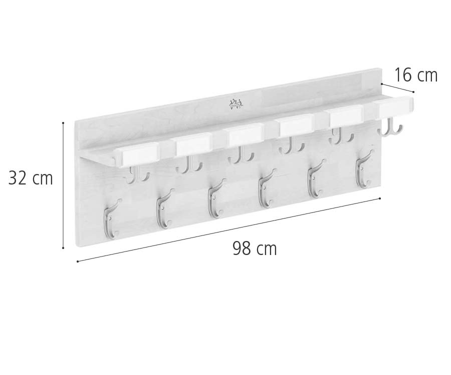 Space saving coat hooks 