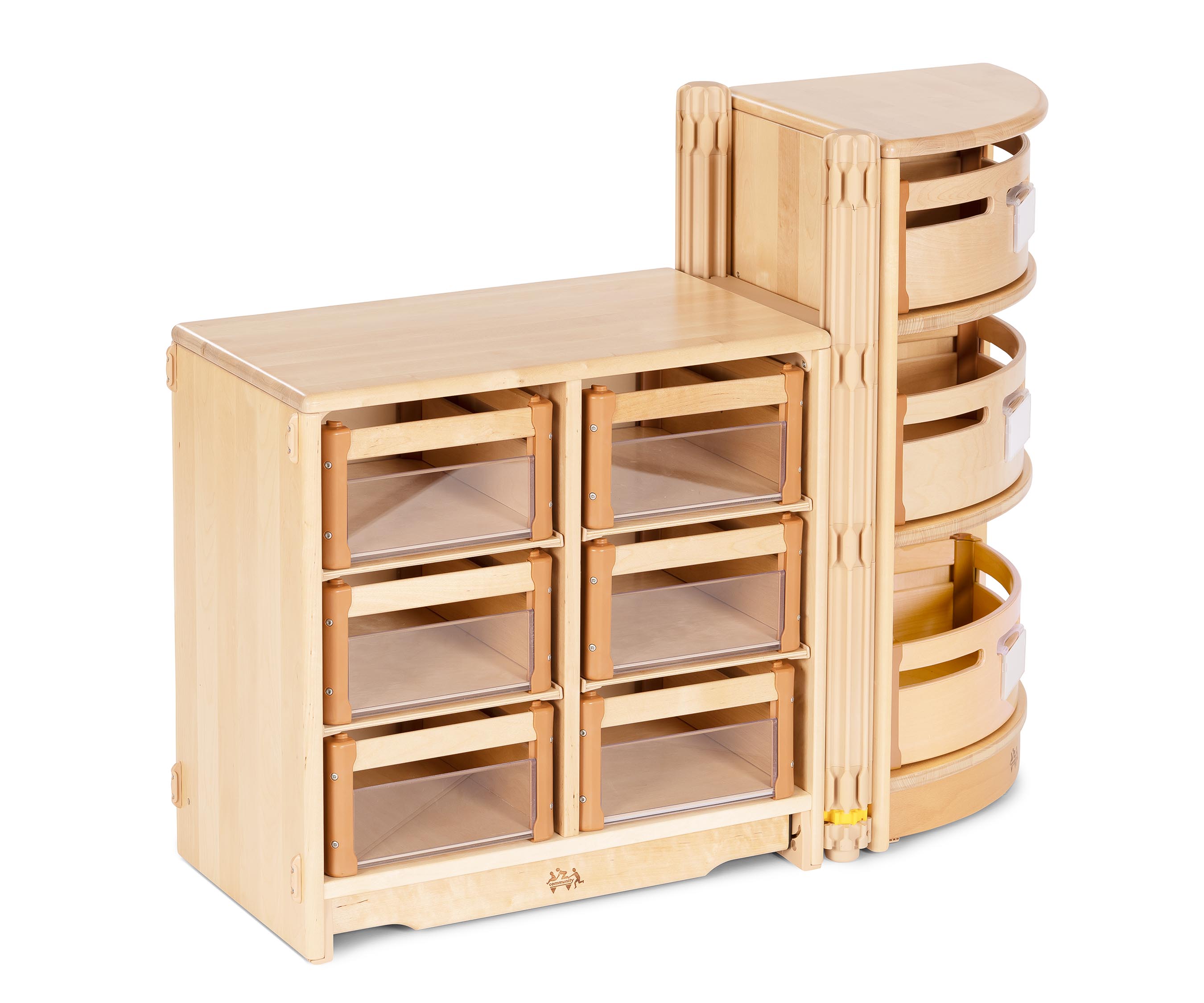 Zwei Regale und ein Füllstück