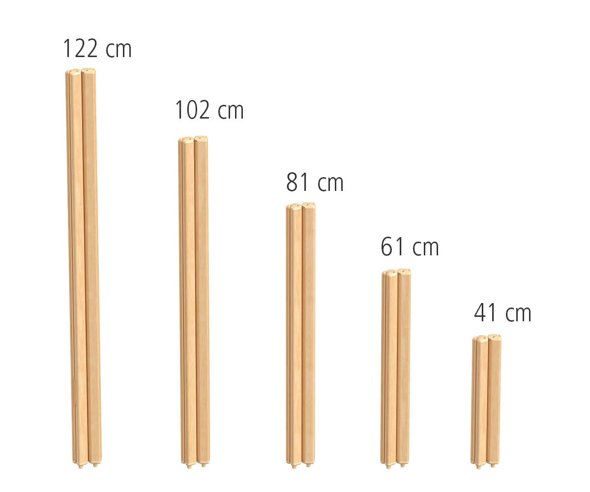 Gelenkpfosten mit Höhen