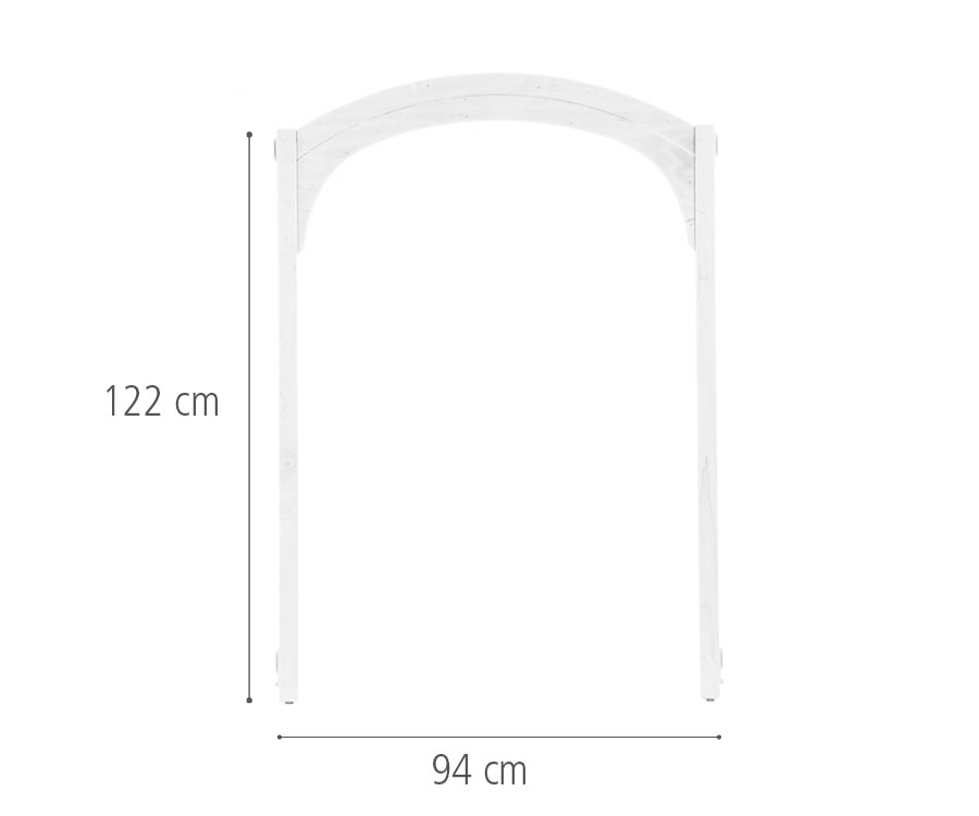 F833 Arch 94 x 122 cm dimensions