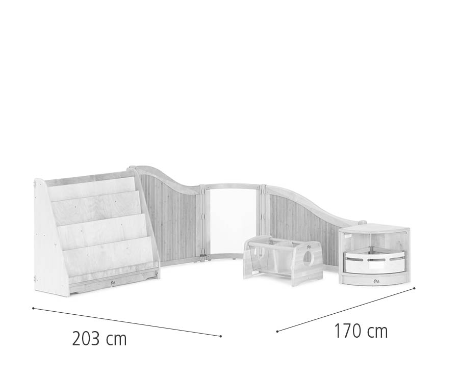 F503 Toddler book corner dimensions