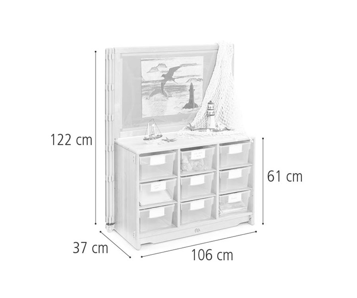 Display unit 94 cm dimensions