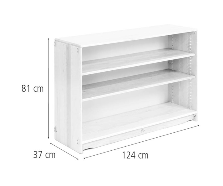 F642 Adjustable shelf 124 x 81 cm dimensions