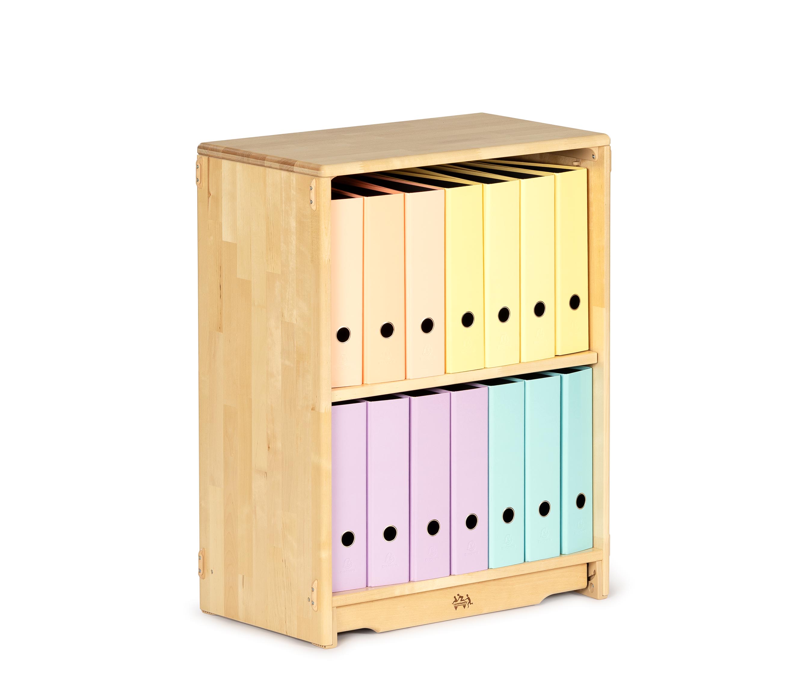 Verstellbares Regal F622 mit 14 8-cm-Ordnern