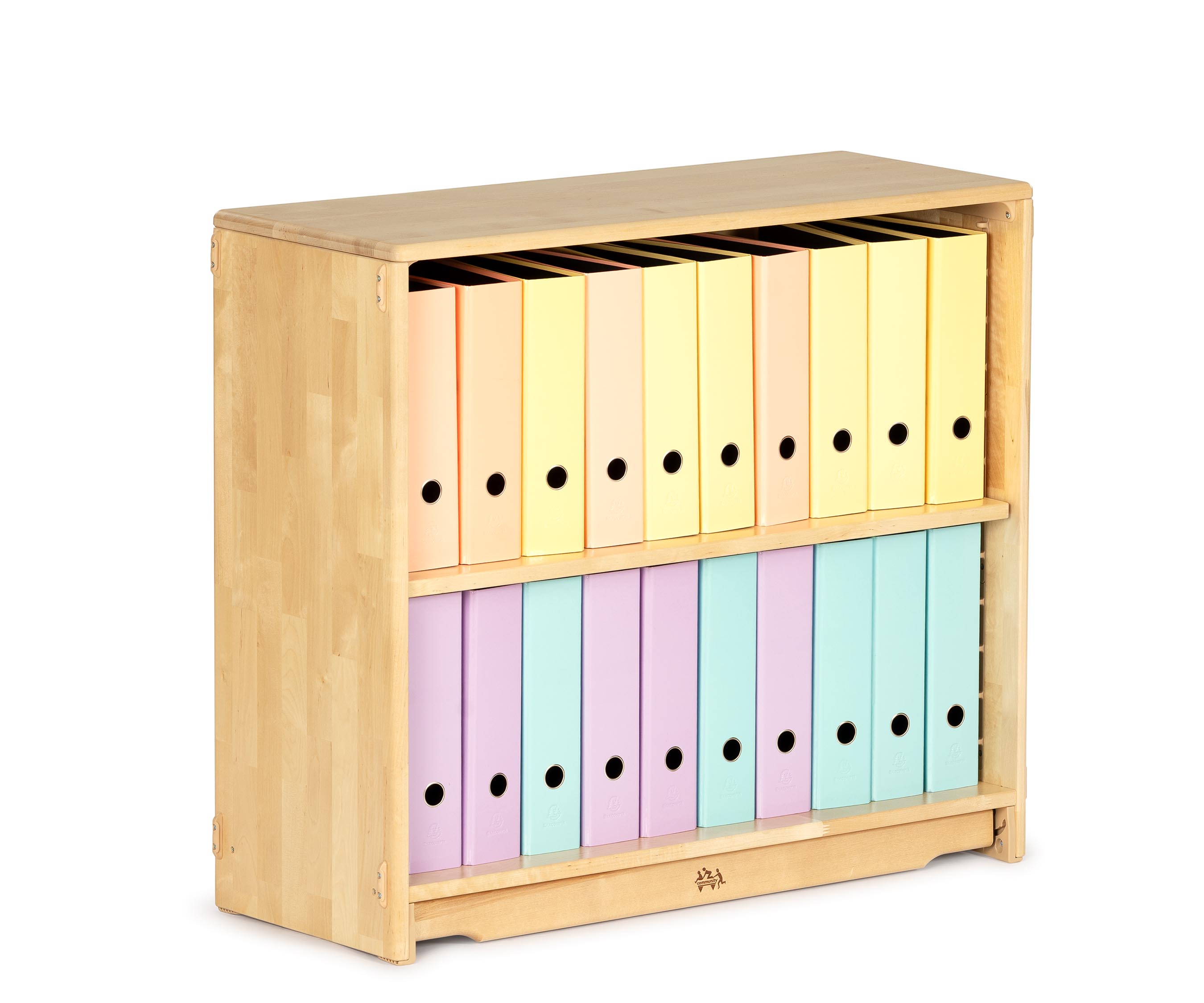 Verstellbares Regal F633 mit 20 8-cm-Ordnern