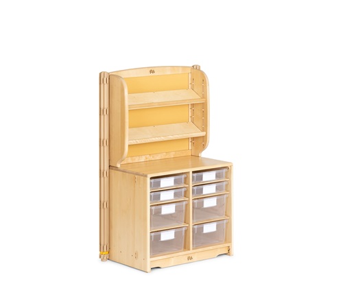 Tray unit with shelving display 71 x 61 cm