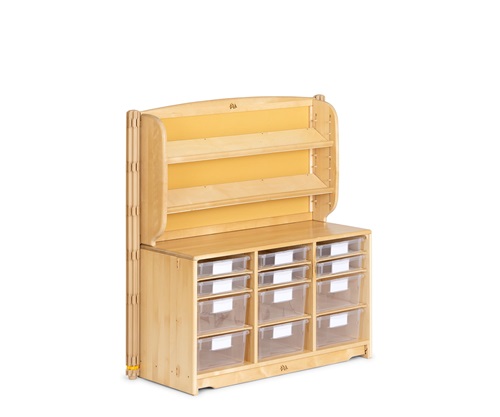 Tray unit with shelving display 106 x 61 cm