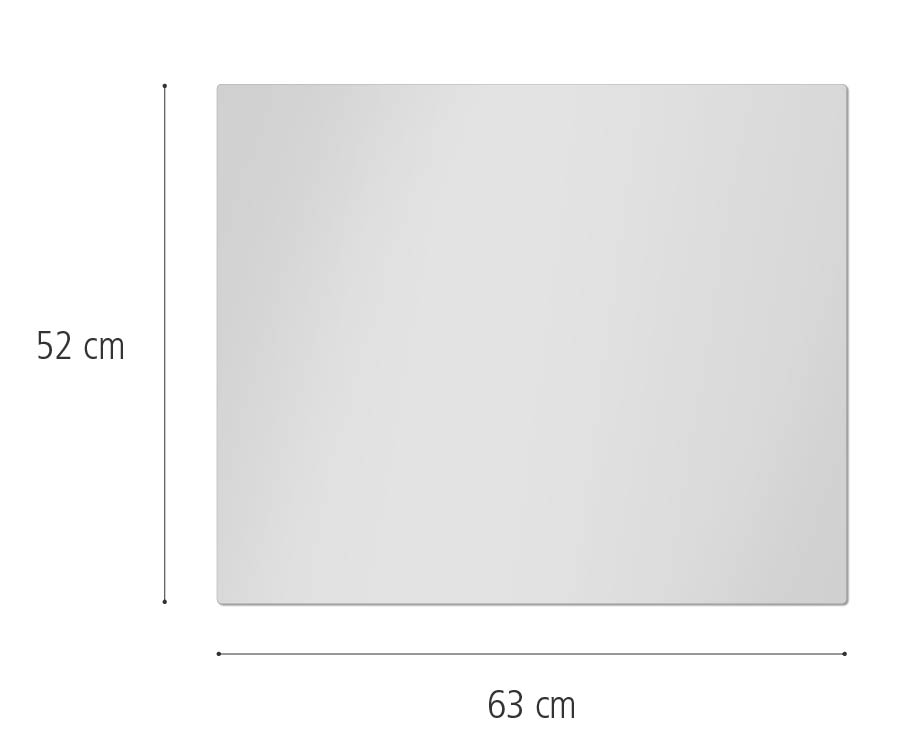 Clear Cover, 63cm x 52cm dimensions