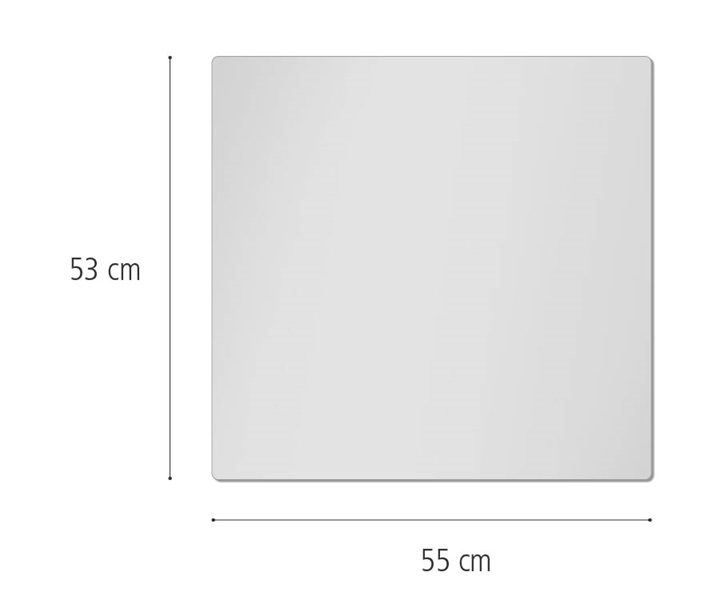 F821 Clear Cover, 55cm x 53cm dimensions