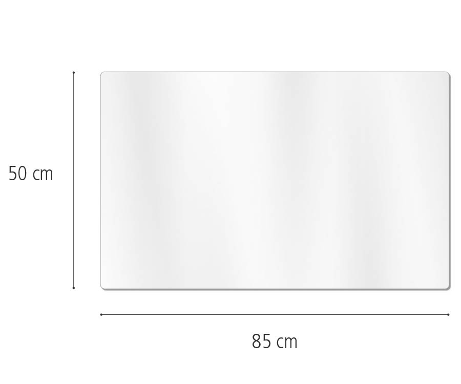 F844 Mirror Cover, 85cm x 50cm dimensions