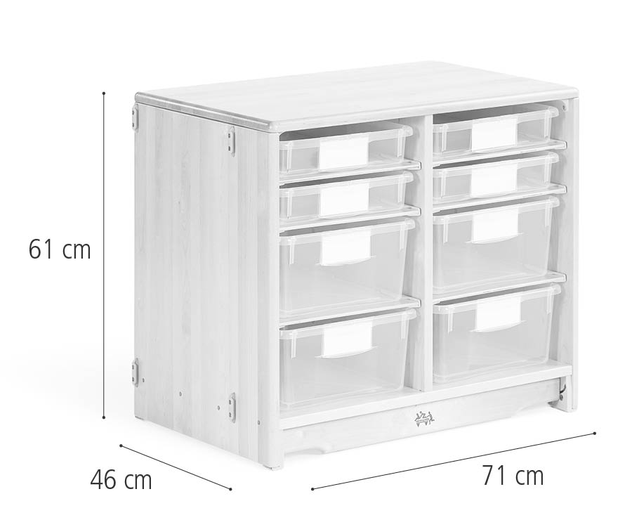 Tray unit, 71 x 61 cm w/trays dimensions