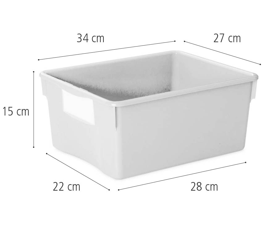 Abmessungen des tiefen Kastens F892