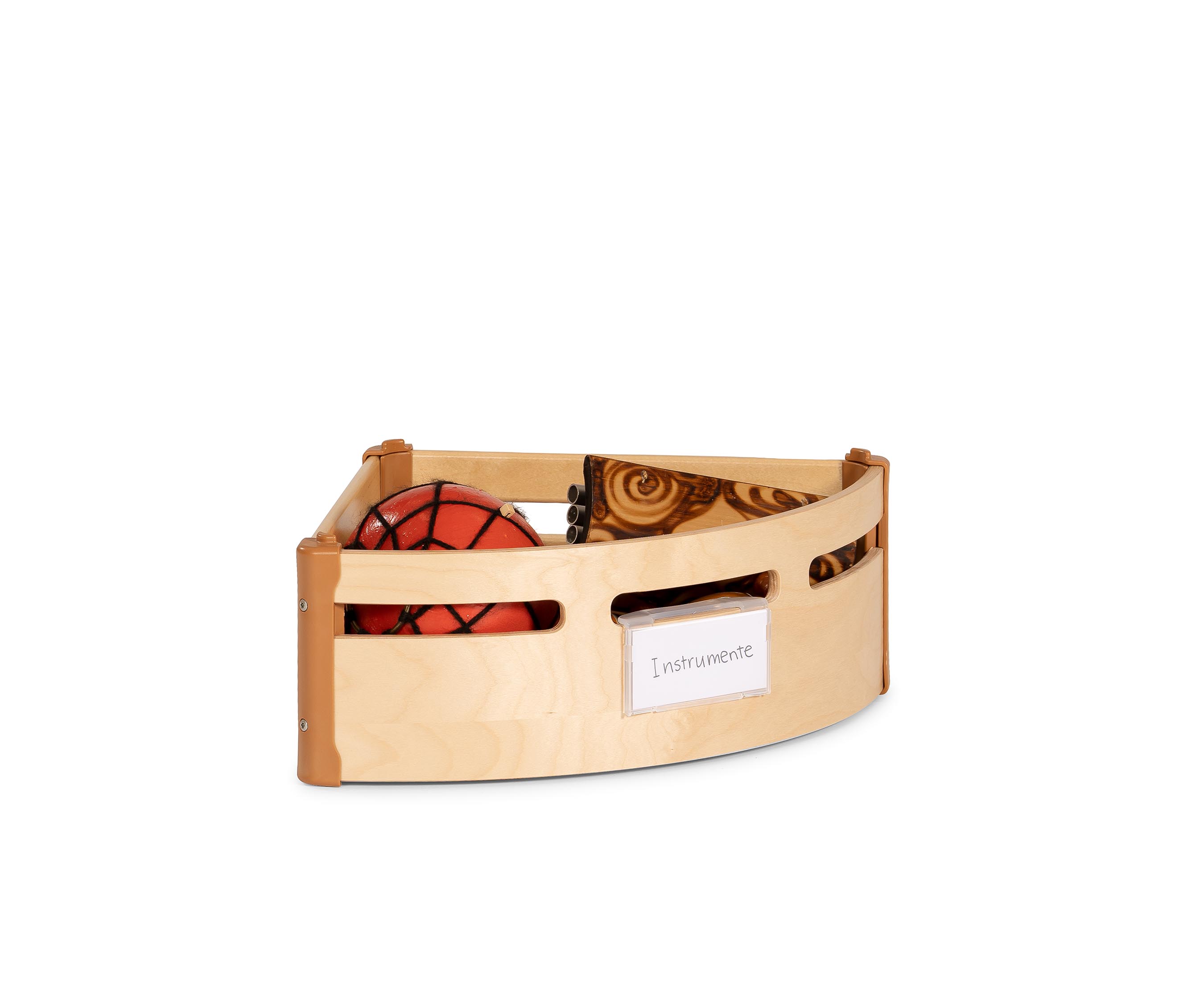 Eckkasten voll mit Instrumenten