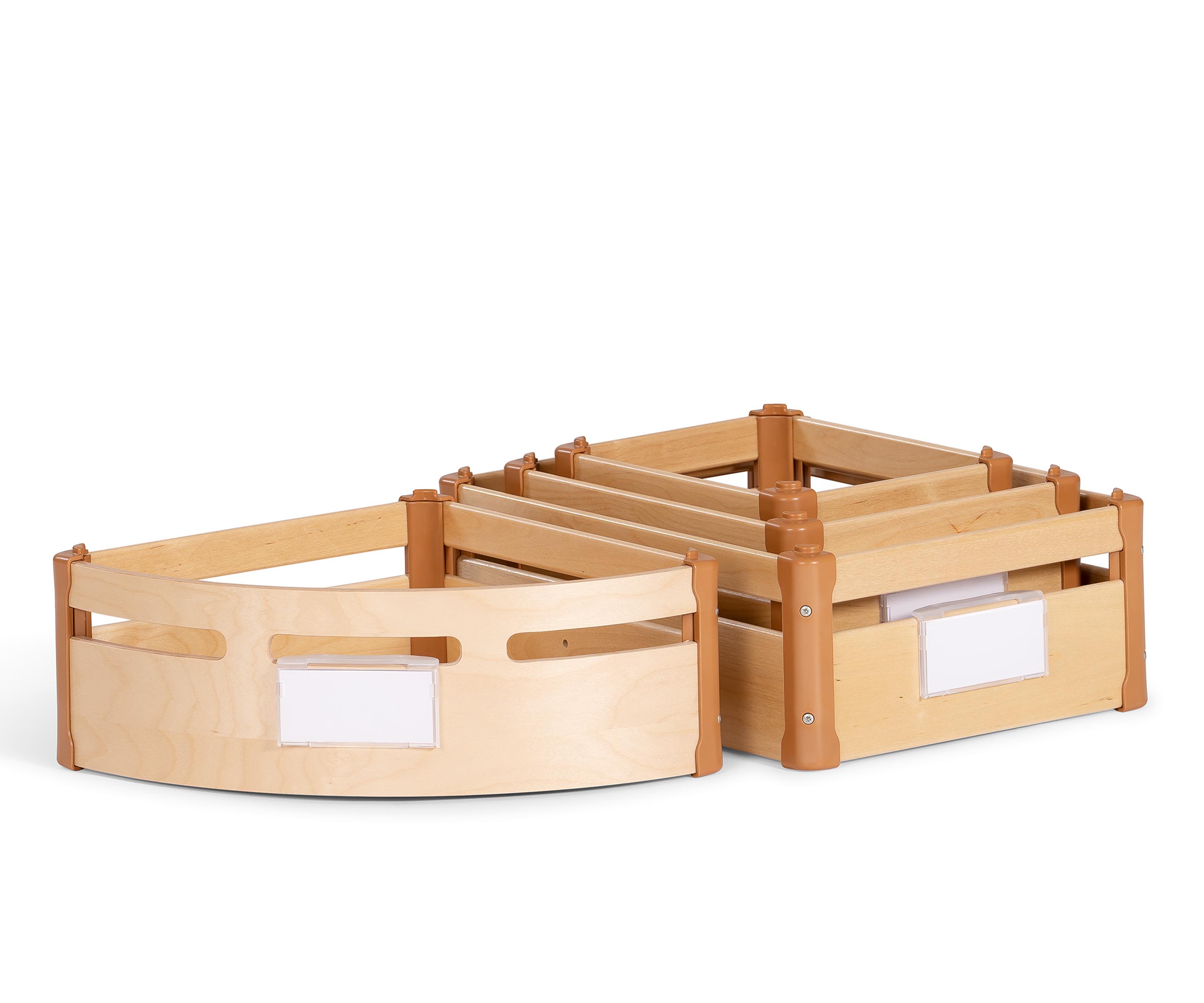 Gestapelte Holzkästen