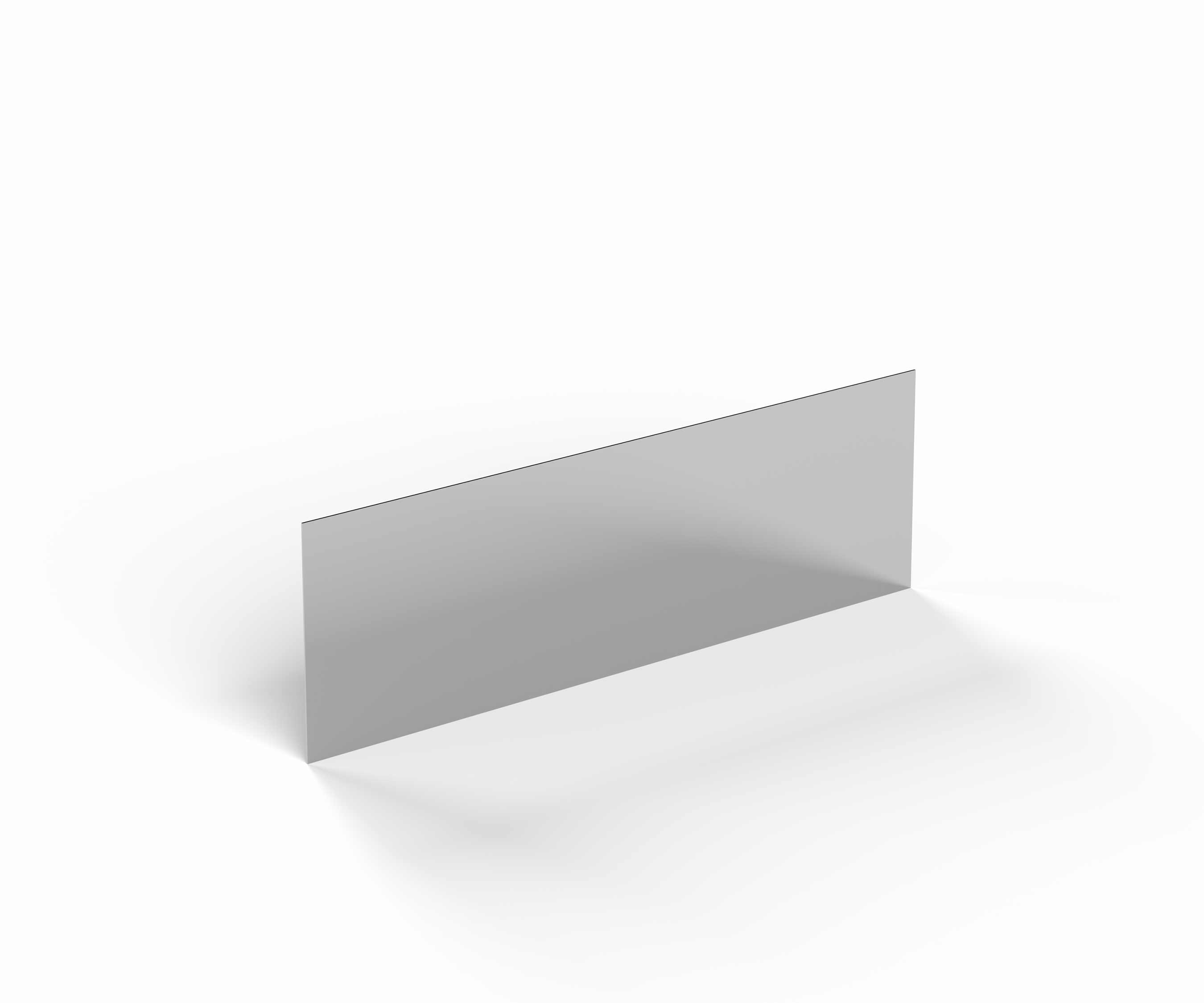 Spiegel für Präsentationsfach 124 cm