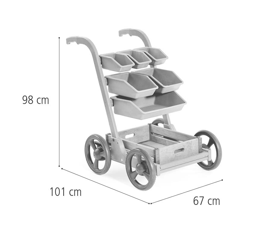 W504 Outlast Kunstwagen mit Maßen dargestellt