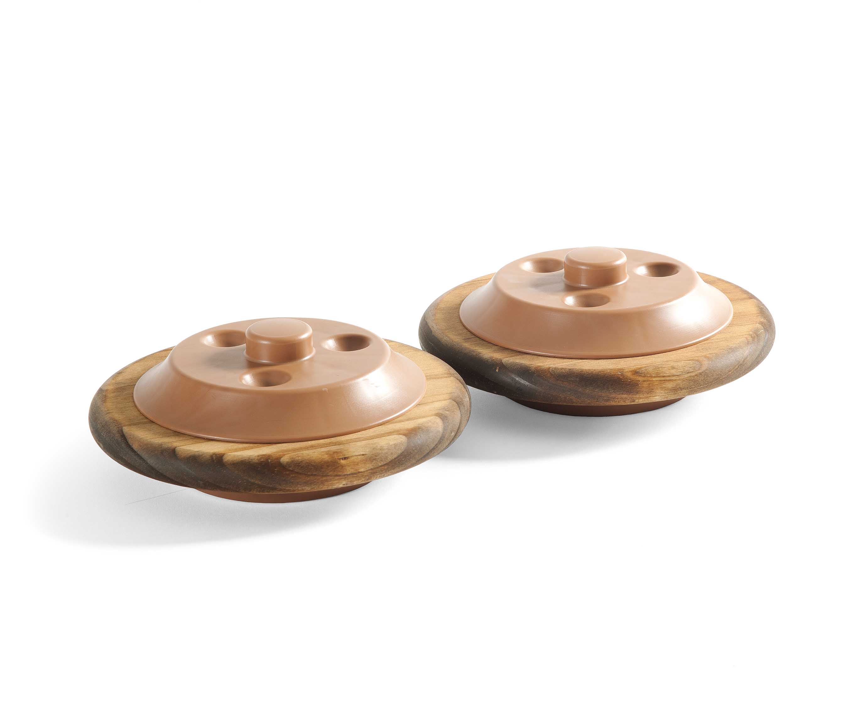 Two Outlast steering wheels