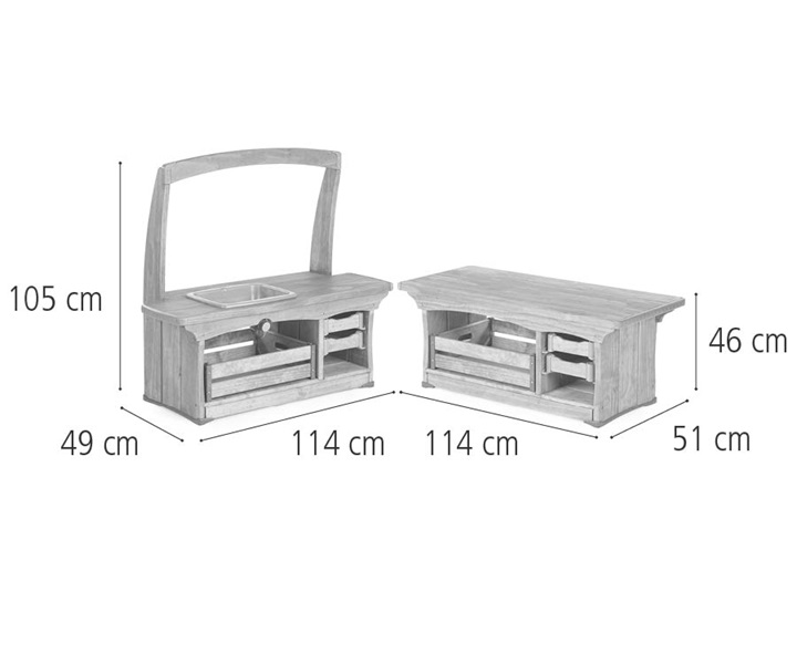 W450 Outlast kitchenette dimensions