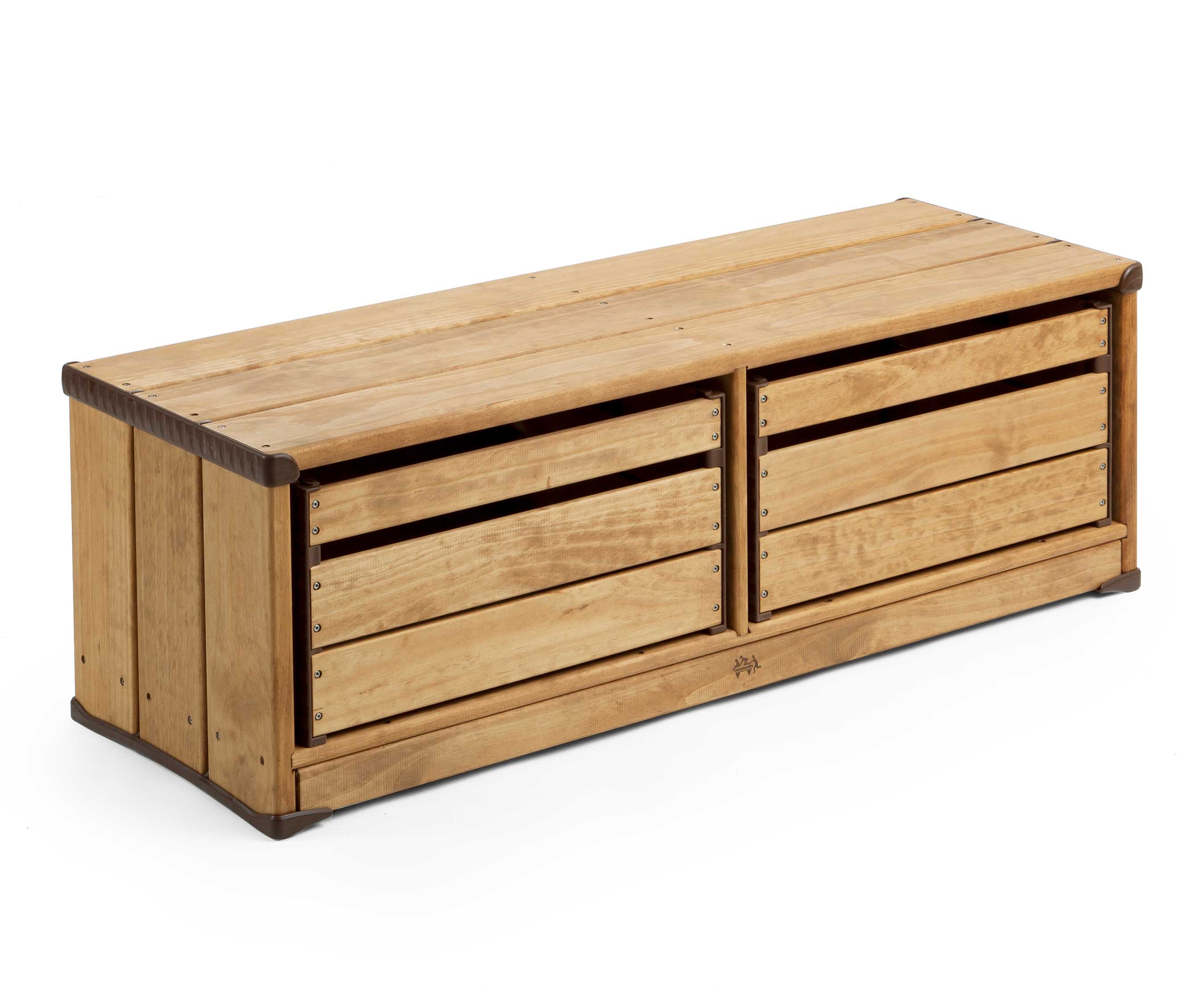 Outlast storage bench with two crates