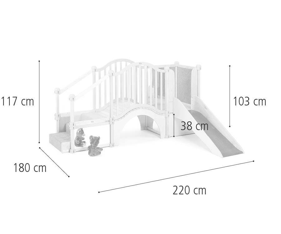 G835 Billy goat&rsquo;s bridge with slide dimensions