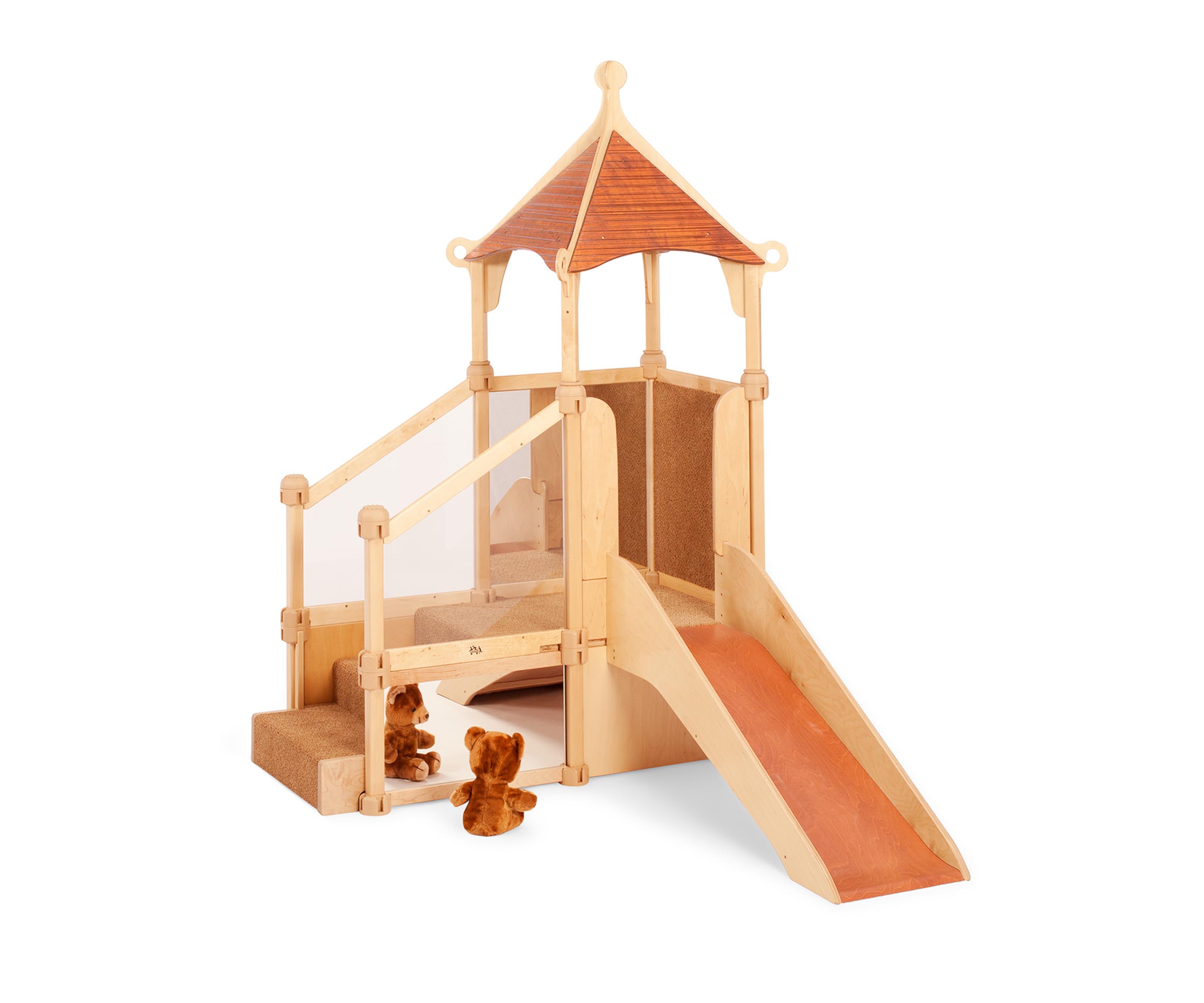 Climb and slide with roof