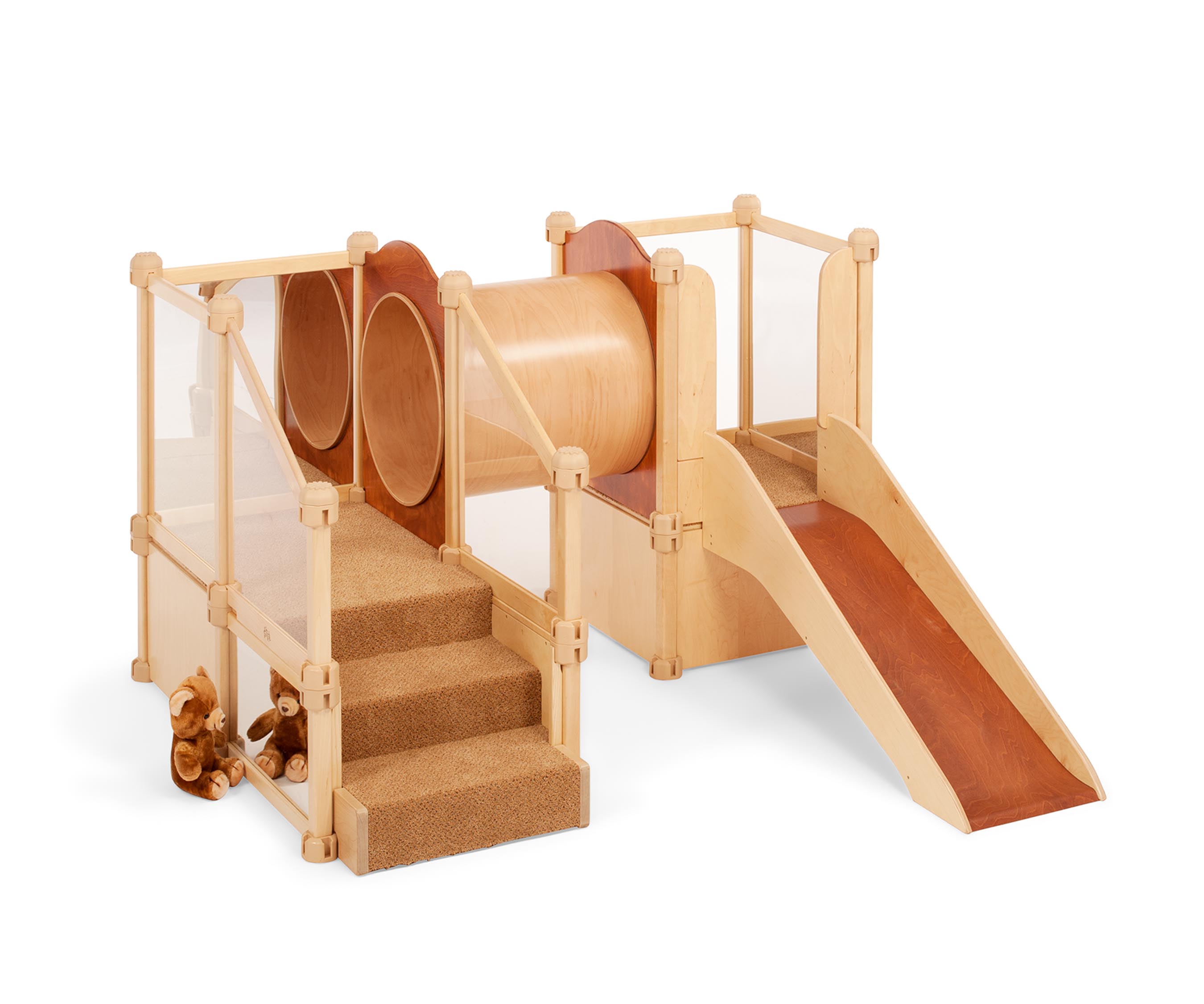 Mole hole with slide