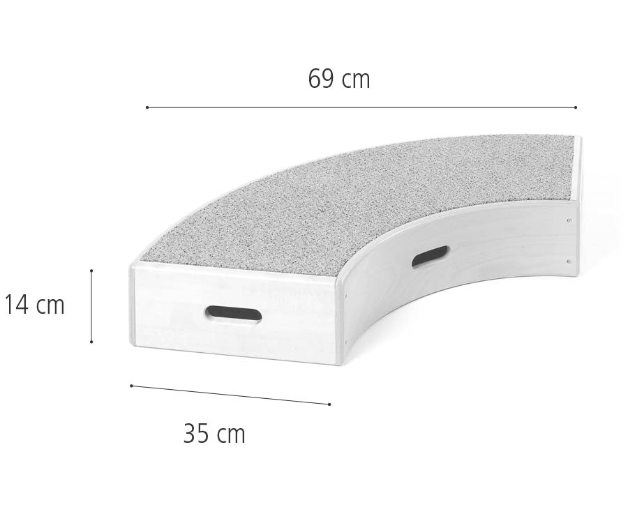 C917 ToddleBox, Large curve dimensions