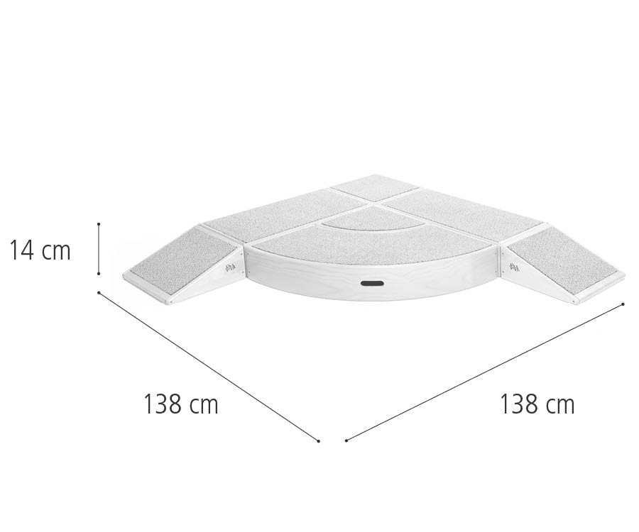 C985 Large corner stage dimensions