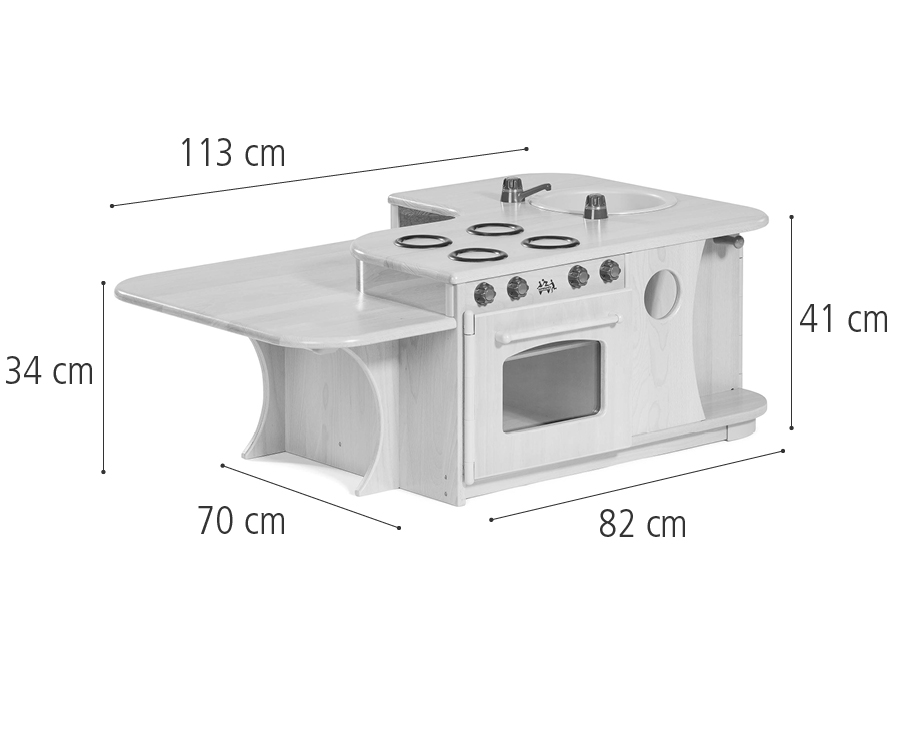 C520 Kitchen island dimensions