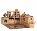 Country kitchen with toys