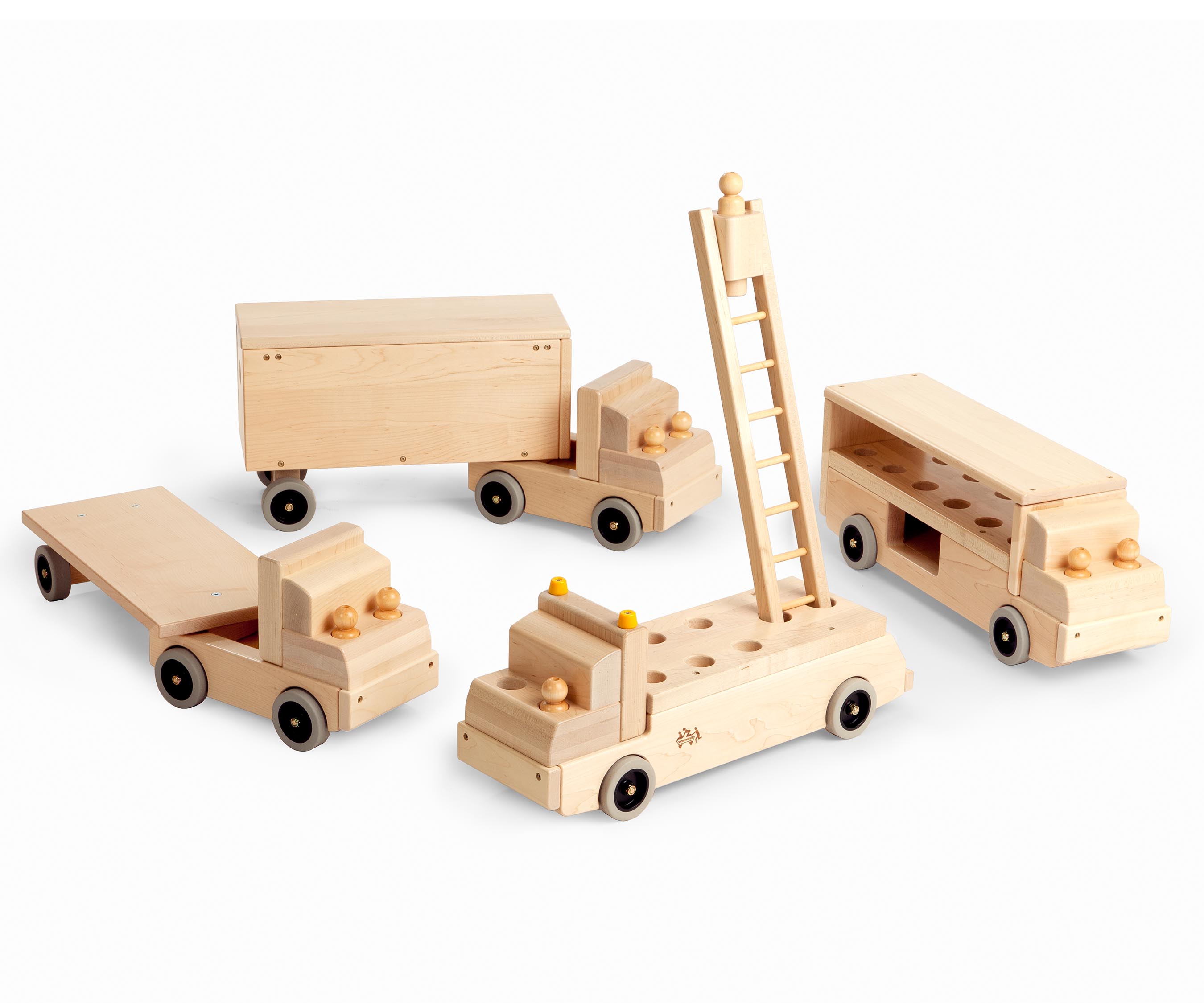 Set of Four big trucks