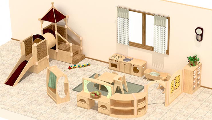 A Community Plaything's sample classroom.